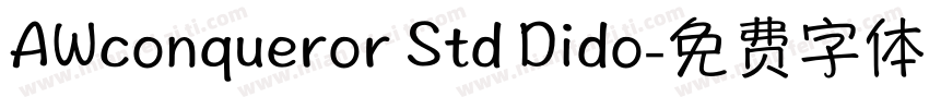 AWconqueror Std Dido字体转换